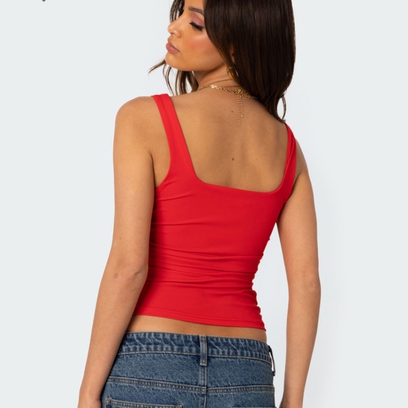 Edikted Rio Ruched Square Neck Top - Picture 2 of 2